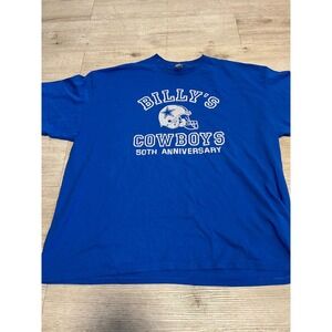 Billys Cowboys 50th Anniversary Blue Mens 2XL Boston‎ Park League Football BPD